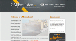 Desktop Screenshot of gmemulsion.com