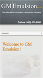 Mobile Screenshot of gmemulsion.com