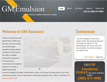 Tablet Screenshot of gmemulsion.com